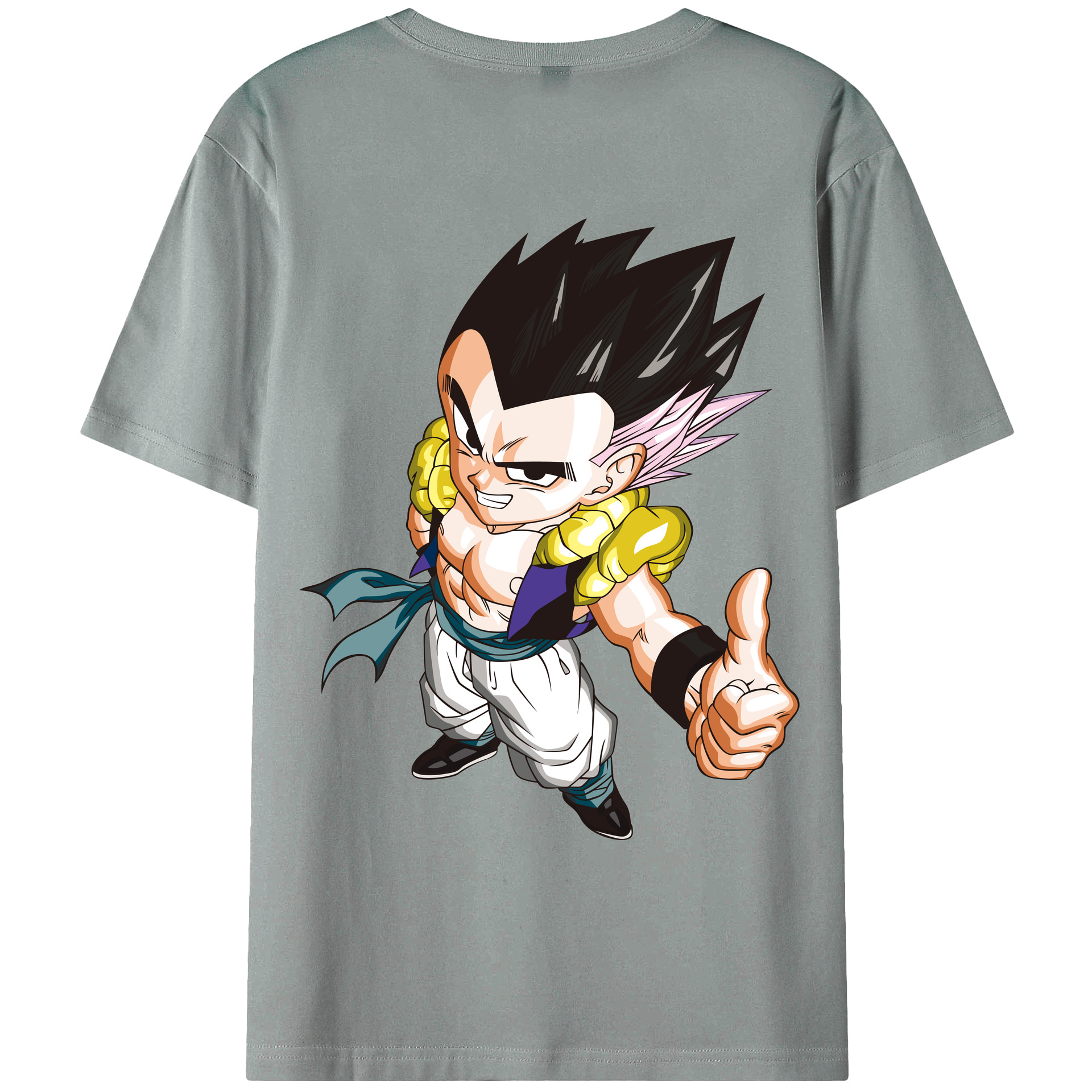 （画像用） ドラゴンボール ベジータ四世（Bejīta Yonsei）DRAGON BALL Vegeta IV 綿100％ メンズ半袖Tシャツ（バックプリント） 通気性
